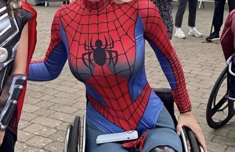 Embracing Life: The Inspiring Story of a Wheelchair-Bound Woman in a Spider-Man Costume